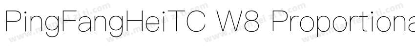 PingFangHeiTC W8 Proportional W8 Pr字体转换
